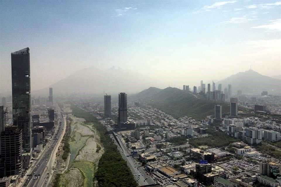 Así se ve la zona metropolitana desde las alturas.