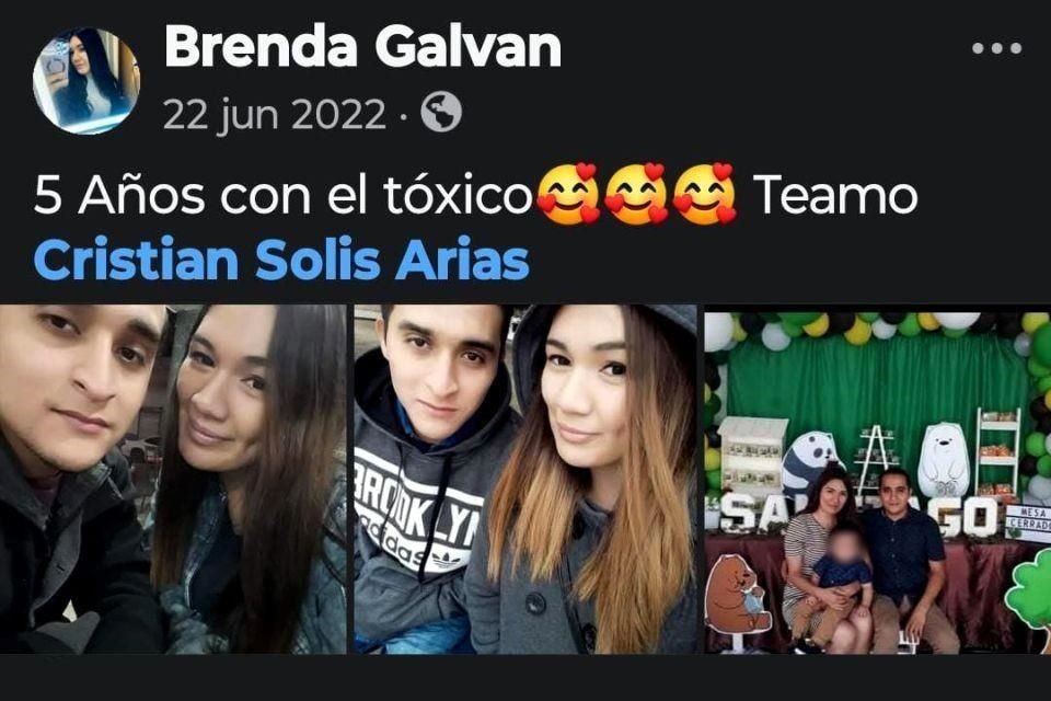 Brenda Galván Carranza, de 28 años, y Cristian de Jesús Solís Arias.