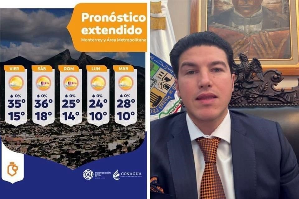 El Gobernador Samuel García advirtió que un nuevo frente frío pronosticado para esta semana.