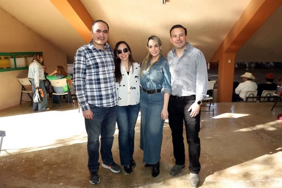 José Carlos Valdez, Martha Gil, Susana Gutiérrez y José Adrián Garza