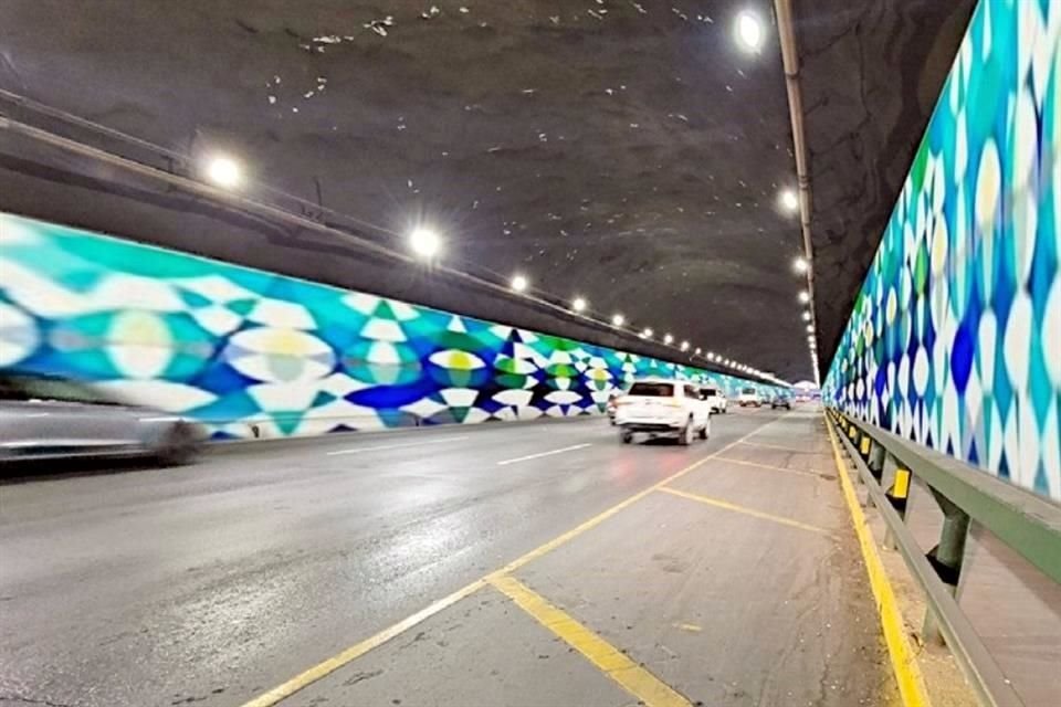 El mural será una obra del artista Esteban Huacuja Mena, quien utilizará como lienzo 8 mil 480 metros cuadrados del Túnel.
