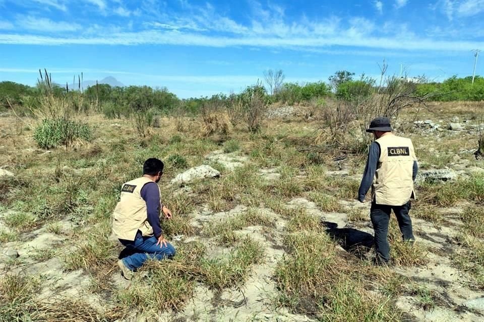 Al buscar a un joven desaparecido, la Comisión Local de Búsqueda de Personas localiza una osamenta en inmediaciones del Río Pesquería.