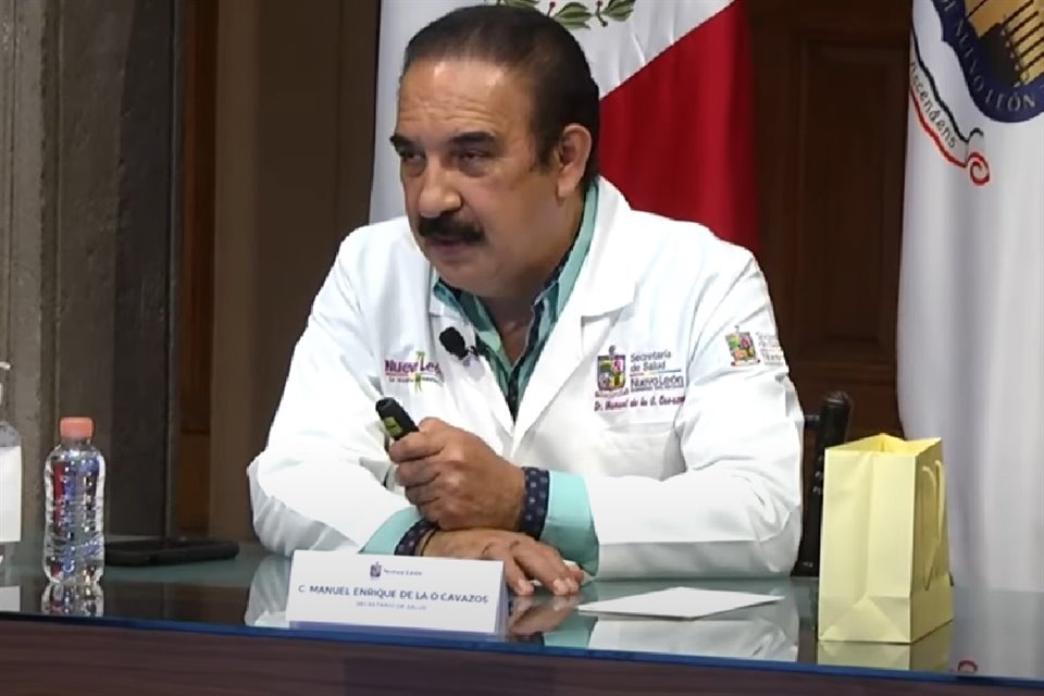 Manuel de la O, Secretario de Salud de Nuevo León.