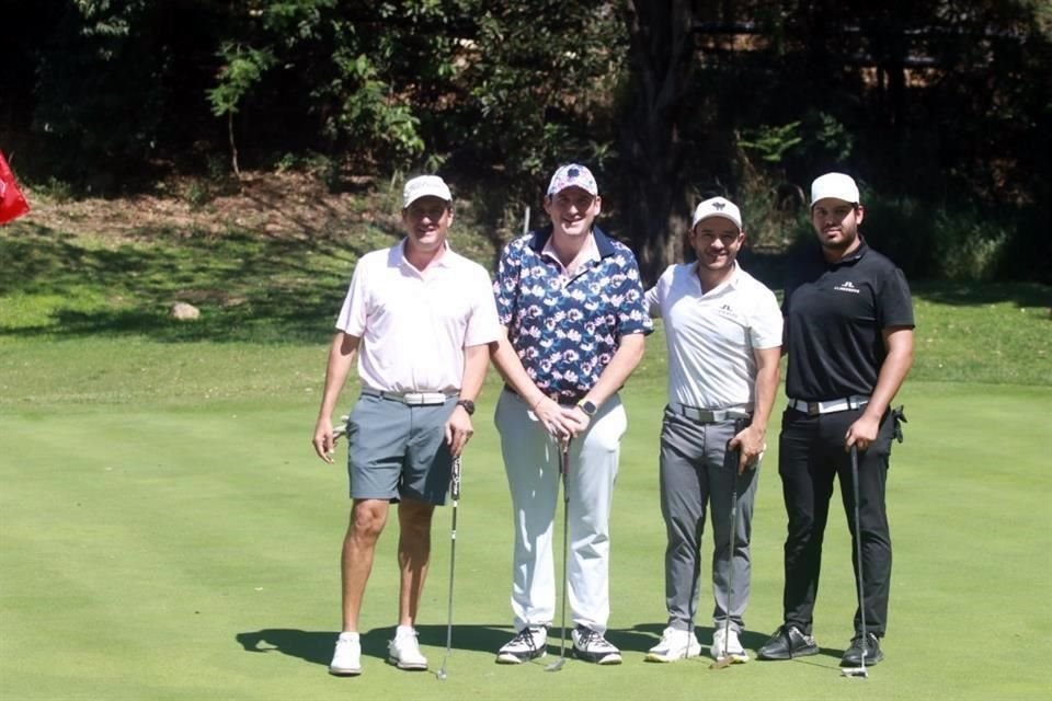 Jorge Sagaón, David González, Noé Guajardo y Carlos Andrés Escoto