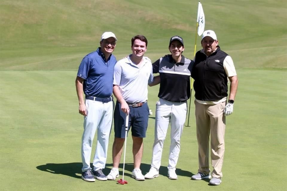 Javier Yesaki, Eugenio Rodríguez, Andrés Tello y David González