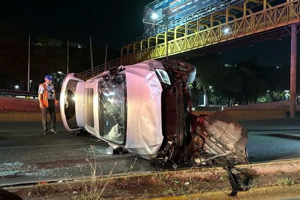 El accidente ocurrió alrededor de la 1:20 horas.