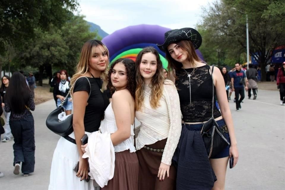Andrea Fernández, Camila Santibañez, Regina Salas y Marifer Santibañez 