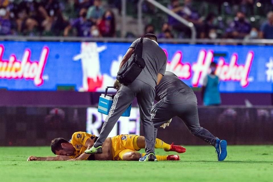 Tigres sufrió cuatro bajas por lesión en el partido.