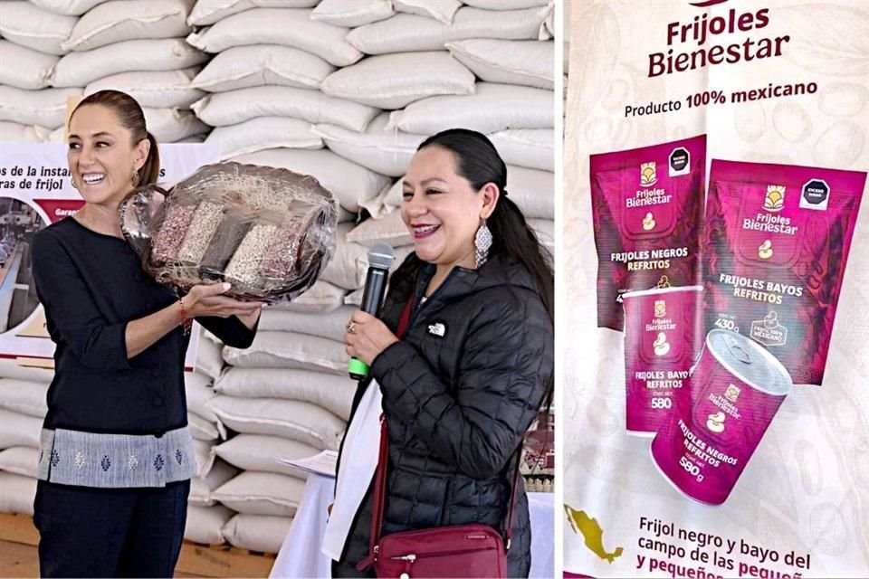 Después del chocolate, ahora la Presidenta Claudia Sheinbaum anunció el lanzamiento del Frijol del Bienestar que se venderá en todo el País.