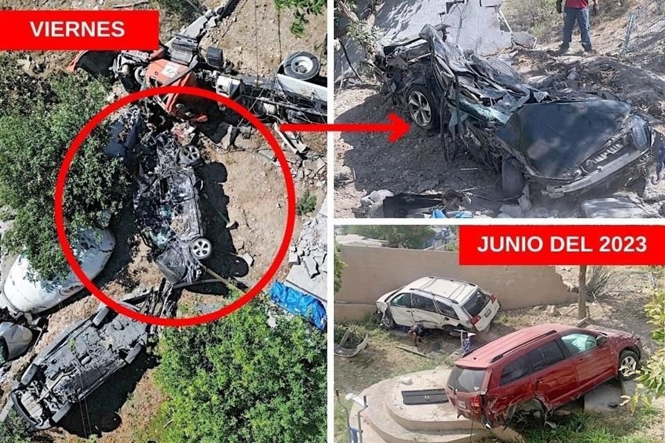 El viernes, una revolvedora arrastró la camioneta Mazda de la familia, y en 2023, los vecinos se quedaron sin una camioneta Sienna y una Journey.