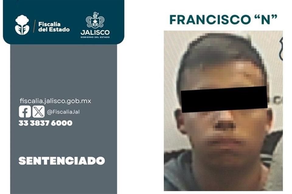 Francisco 'N' fue condenado a 13 años de prisión.