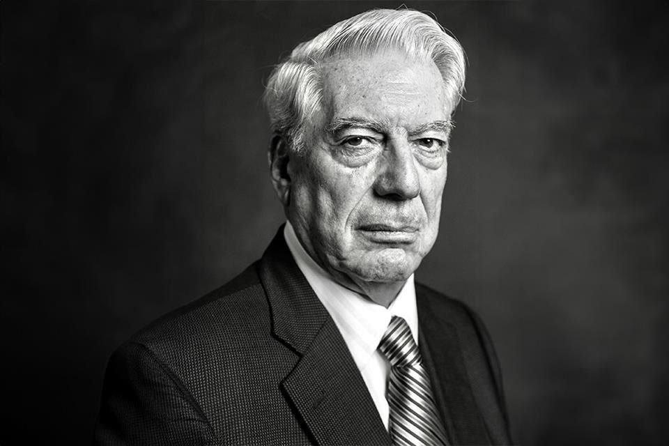 Fotografía tomada por Juan Rodrigo Llaguno a Mario Vargas Llosa en Monterrey, en el año 2011.