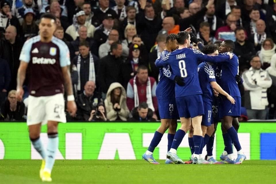 El Paris Saint-Germain avanzó a las Semifinales de la Champions League tras vencer 5-4 en el global al Aston Villa.