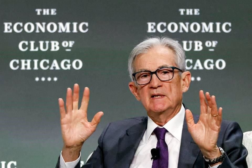 Jerome Powell, presidente de la Reserva Federal de EU.