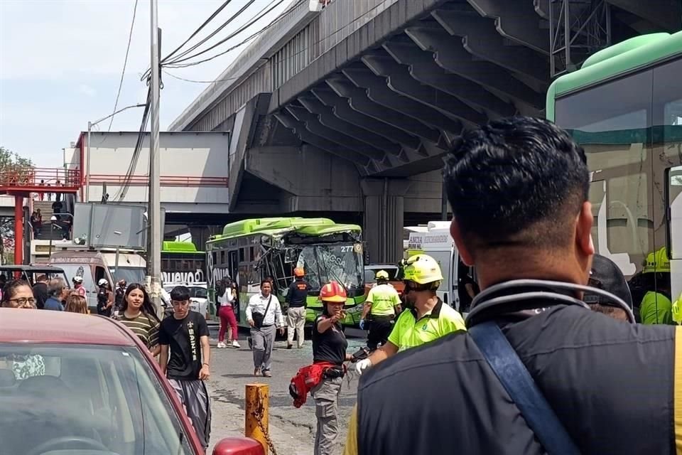 Los hechos se registraron bajo las instalaciones de la Estación Exposición del Metro.