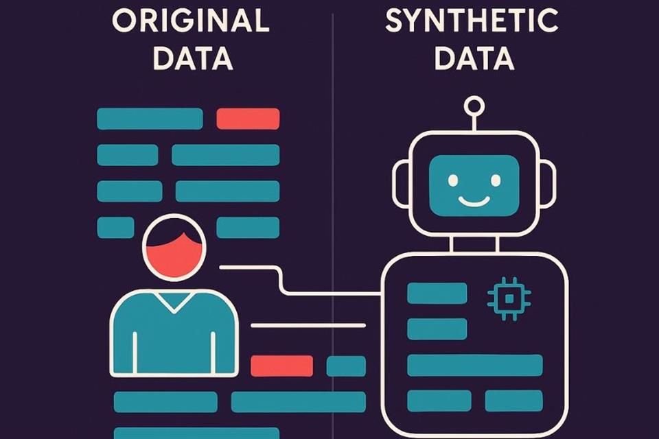 Un dato sintético se crea a partir de datos reales generados por personas.