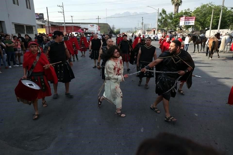 La Crucifixión se representó en el Parque Miguel Nieto, o del Ferrocarril.