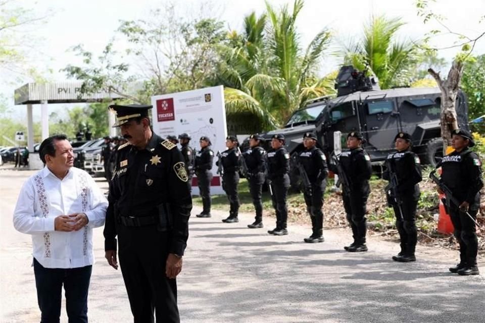 Para reforzar la seguridad en la zona limítrofe con QR, Yucatán anunció acciones como un nuevo arco de videovigilancia y presencia de la GN.