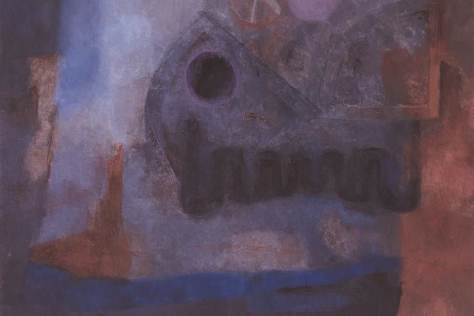 'Astronomía', obra de la pintora mexicana Cordelia Urueta, de 1968, presente en la muestra del MAM.