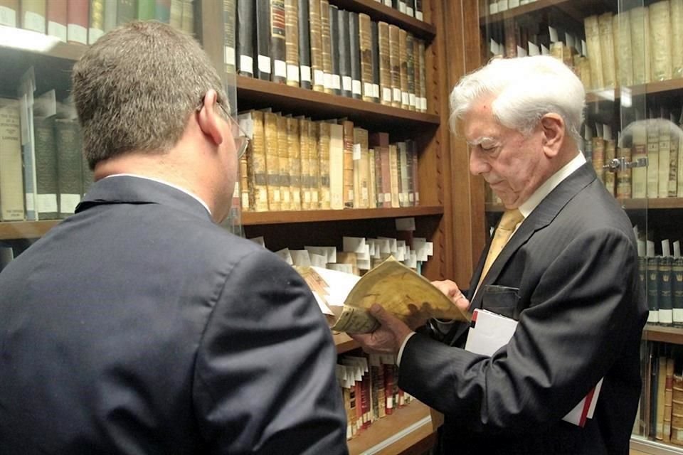 En su última visita a Monterrey, en el 2015, en la Biblioteca Cervantina.