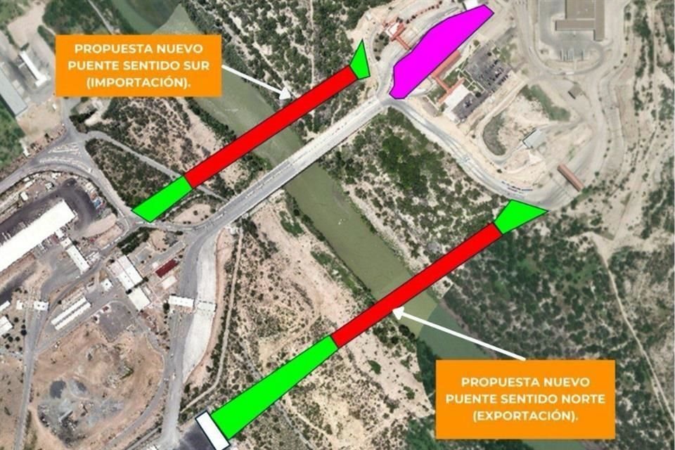 El proyecto de ampliación contempla la construcción de dos Puentes Internacionales más, adicionales al ya existente, en el Puente Internacional Colombia - Laredo en la frontera con Texas.