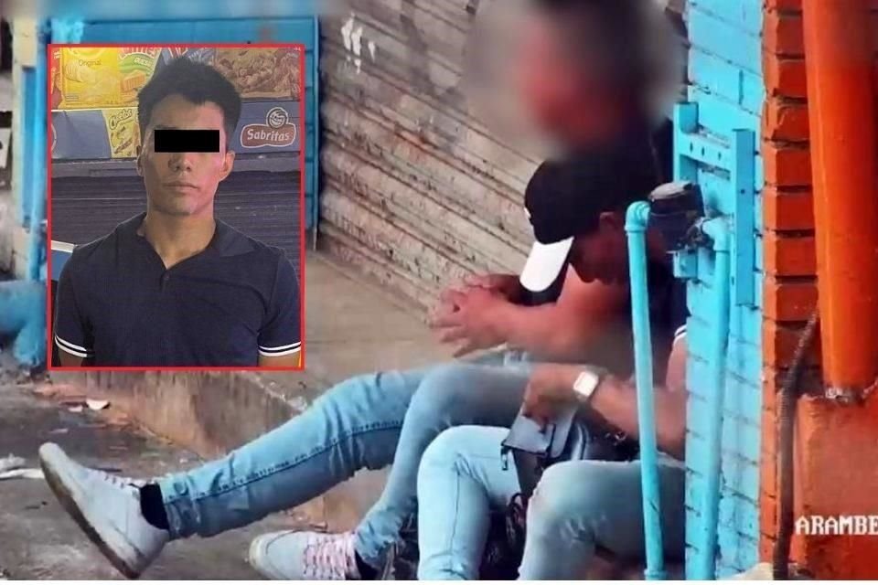 Édgar Adrián E., de 19 años, fue captado por cámaras de monitoreo del C4 vendiendo estupefacientes.