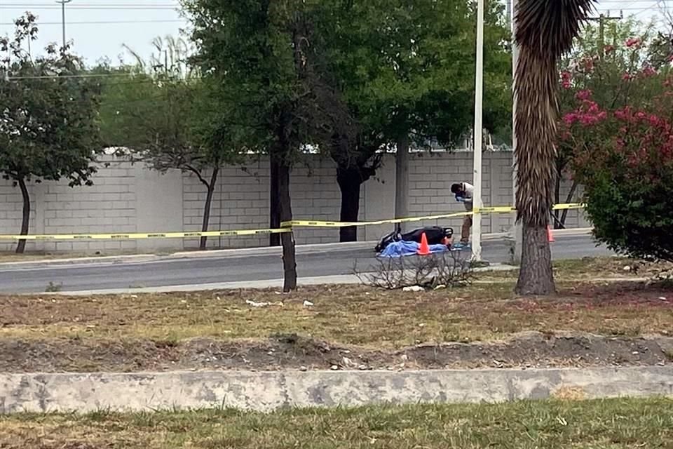 El fatal accidente se reportó a las 9:20 horas, en el Bulevar Parque Industrial Monterrey y la Avenida Sexta Poniente, en el Parque Industrial Monterrey.