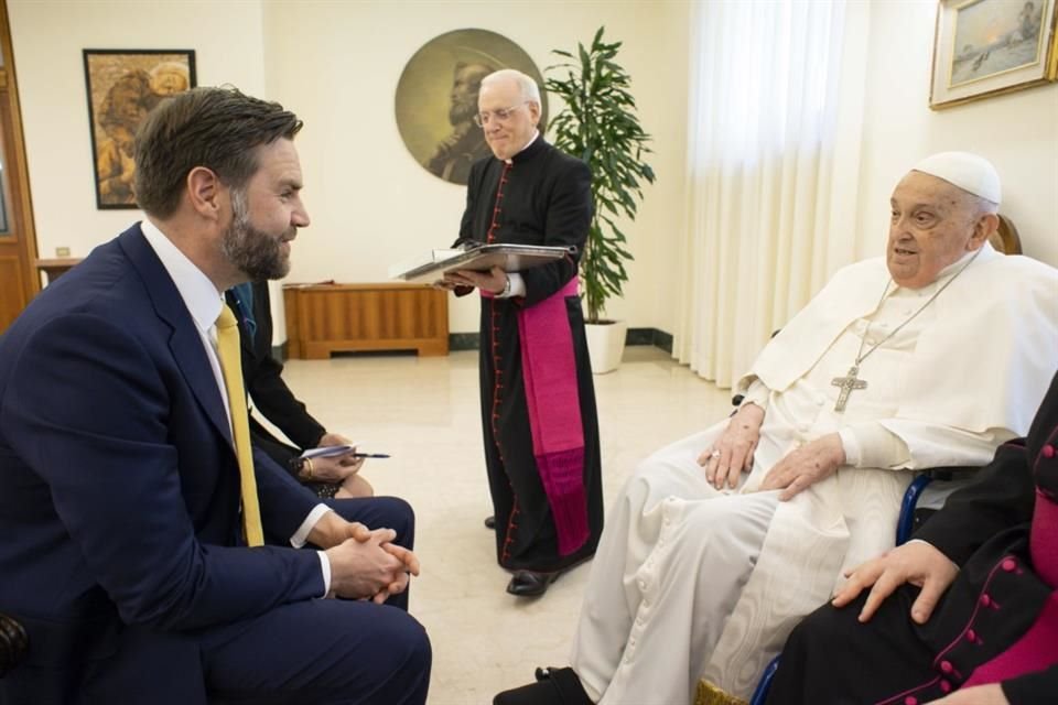 El Papa Francisco se reunió con el Vicepresidente JD Vance antes de morir, el 20 de abril del 2025.