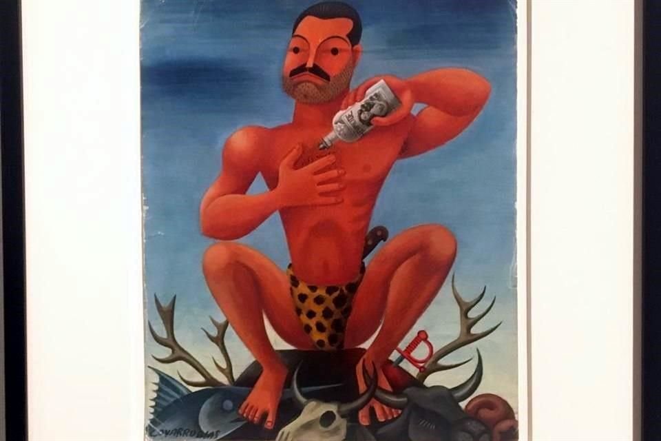 'Retrato de Ernest Hemingway como Tarzán. (1933)', caricatura de Covarrubias proveniente de la colección de la Biblioteca del Congreso de EU.