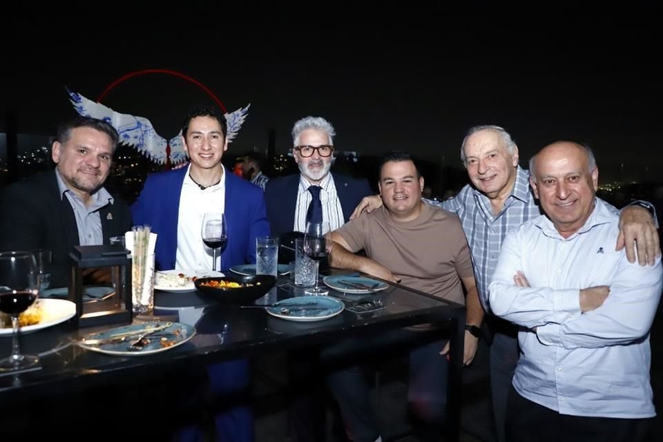 Daniel Gámez, Servando Garza, Raúl Dávila, Mauricio Canseco, Diego Alonso Hinojosa y Abbas Rahimzadeh