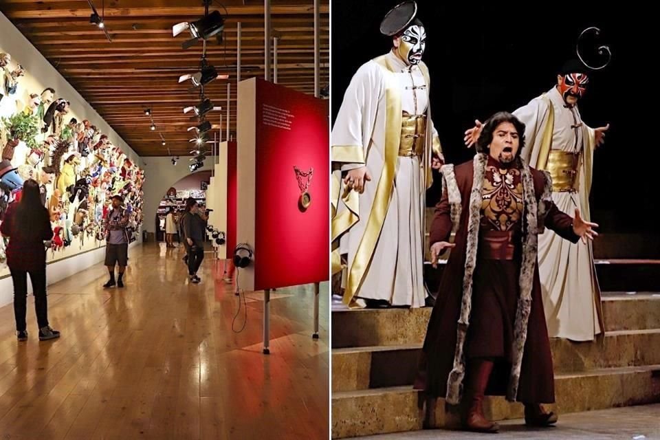 Exposición 'Museo 31', en el Museo Franz Mayer y Ópera 'Turandot', de Puccini, en el Palacio de Bellas Artes.