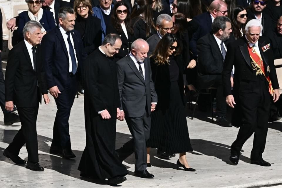 El Presidente brasileño, Luiz Inacio Lula da Silva, y su esposa la Primera Dama Rosangela Lula da Silva.