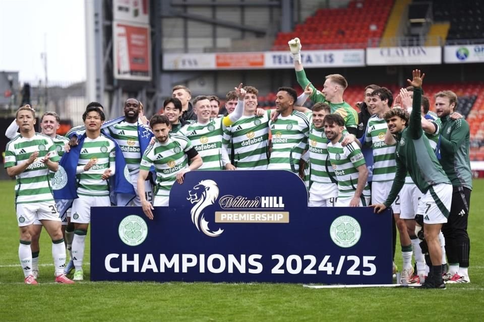 Celtic es campeón de la Temporada 2024-25 en la Liga de Escocia.