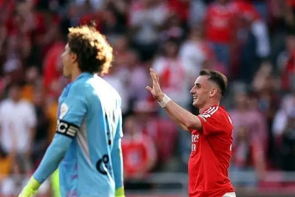 Benfica goleó 6-0 al AVS de Memo Ochoa y lo pone contra las cuerdas en los puestos de descenso de la Primeira Liga.