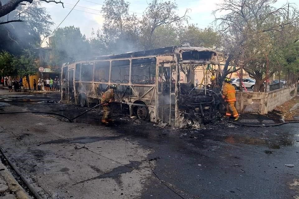 El siniestro se reportó a las 18:00 horas.