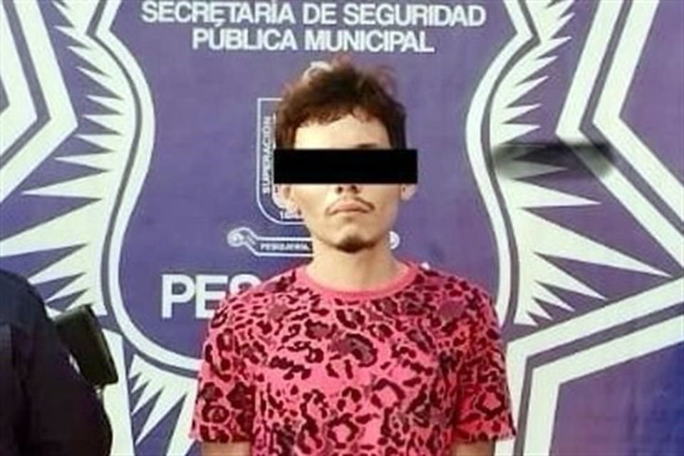 El ahora detenido fue identificado como Bryan, de 21 años.