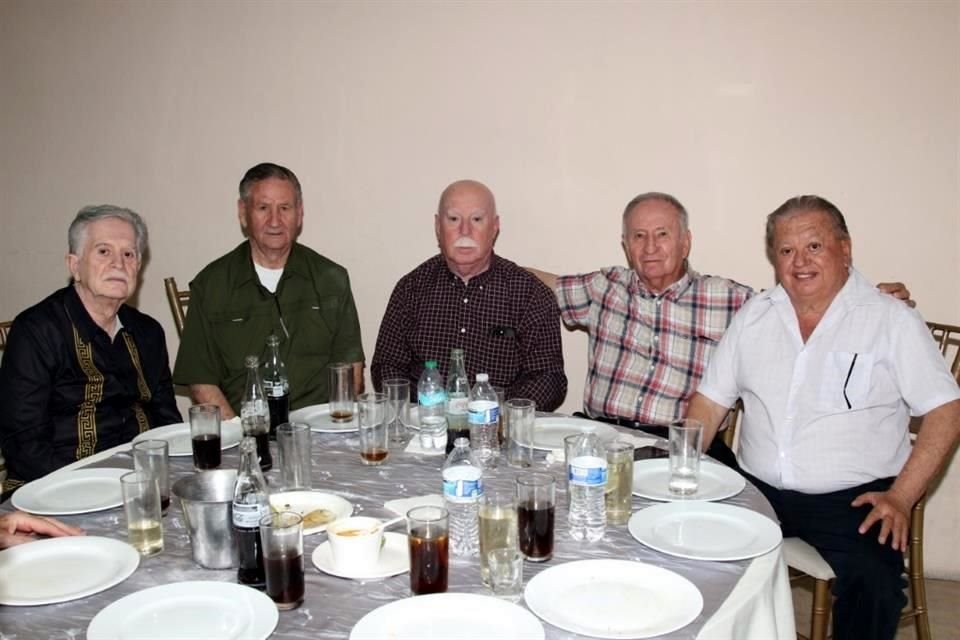 Julián Leal, Eladio Garza, Javier González, Luis Lauro Espino Rodríguez y José Concepción Rodríguez