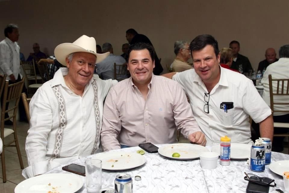 Hermilo Flores, Jesús Garza y Pablo Quiroga