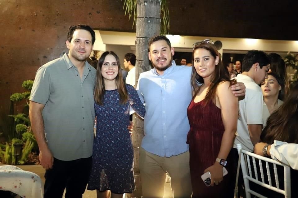 Ismael Garza, Carolina Ortiz, Arturo Lozano y Lorena Cruz