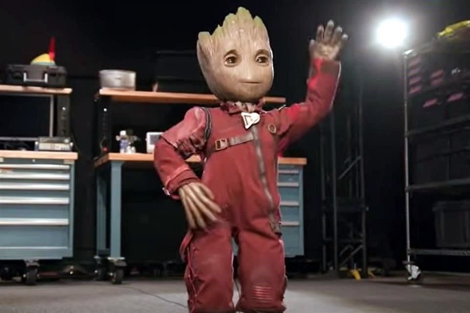 Groot, de un metro de estatura, camina, habla y expresa emociones que parecen muy reales.