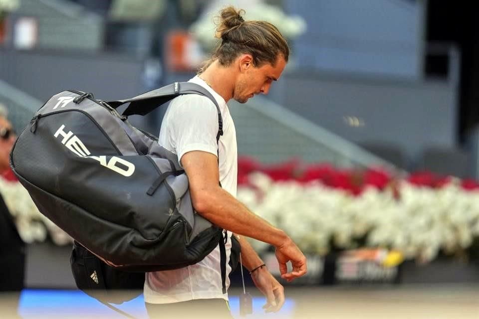 Alexander Zverev reconoció que se vio afectado por el apagón en Madrid, ya que no pudo comer de manera regular.