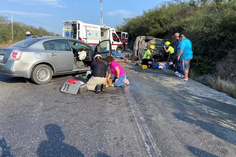 El percance fue reportado alrededor de las 7:25 horas.
