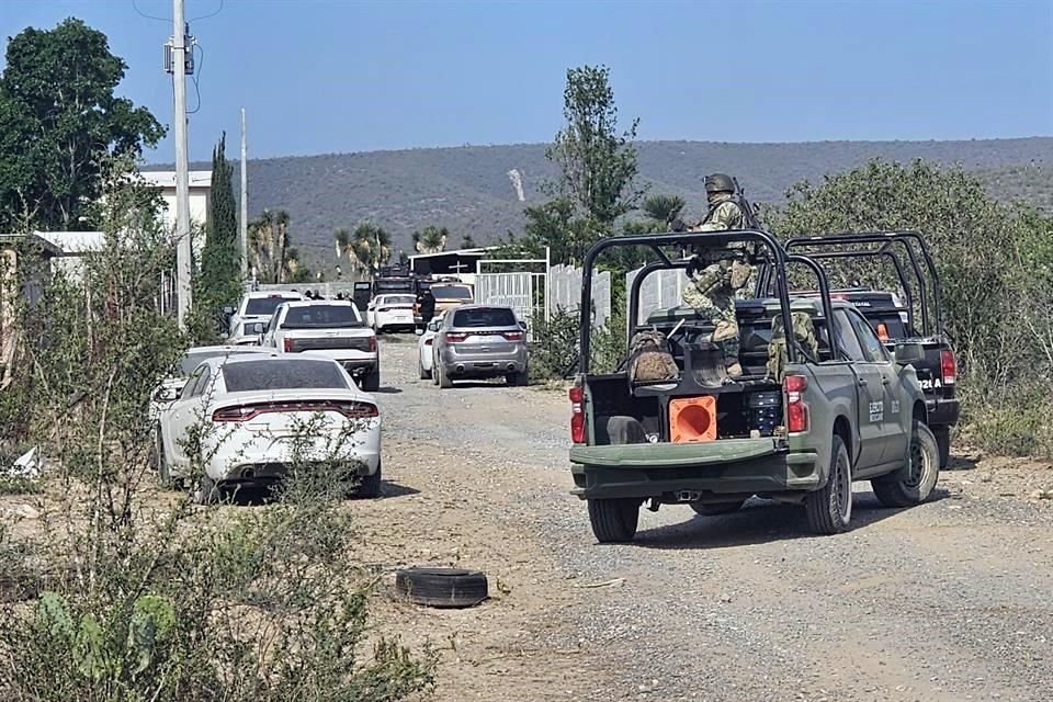 El operativo, en el que los agentes rastrearon el inmueble con binomios caninos, se llevó a cabo en la Quinta Lucero.
