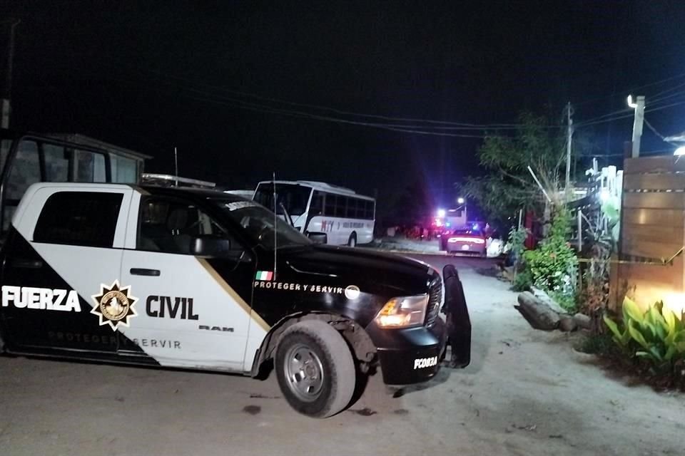 El ataque a balazos fue reportado alrededor de las 19:30 horas.