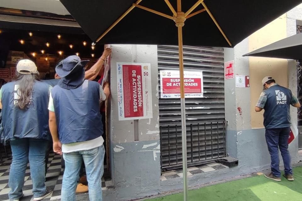 Este viernes, el antro La Catrina, en la Calle de Regina, Centro Histórico, fue suspendido por reincidir en la contaminación por ruido.