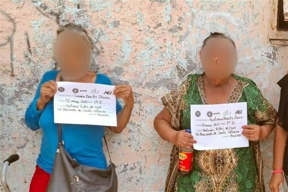 Las mujeres fueron identificadas como Hortencia, de 54 años y Lorenza, de 72.