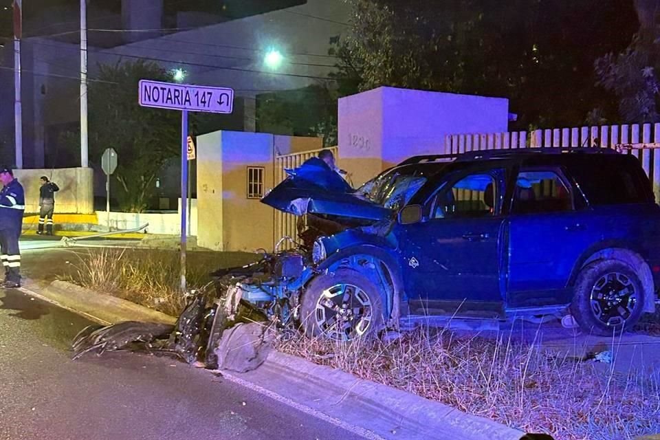 El accidente fue reportado alrededor de las 0:00 horas.