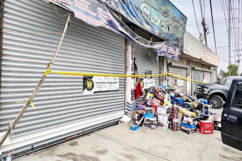 El inmueble se ubica en la Carretera a Salinas Victoria, en la Colonia Emiliano Zapata.
