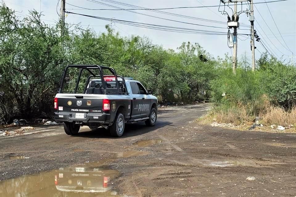 El hallazgo se reportó en la brecha llamada Callejón de los Tijerina, en la Colonia Unión Agropecuarios Lázaro Cárdenas.