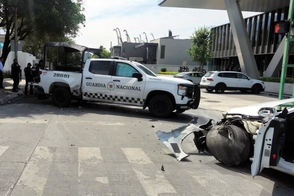 El accidente ocurrió en el cruce de Calzada San Pedro y Río Volga, en la Colonia Del Valle.